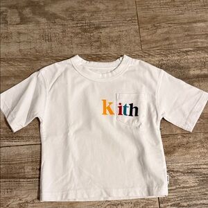 Kith Kids White Tee with Colorful Logo